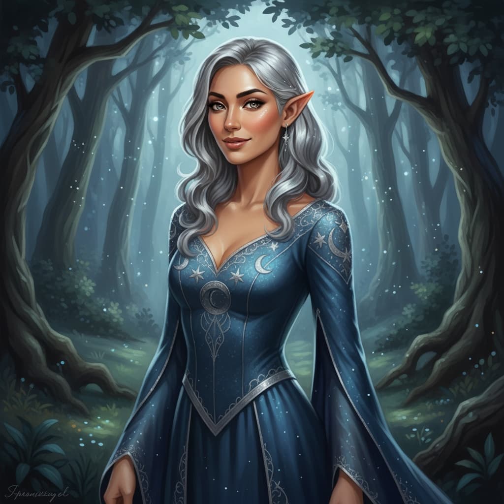 slim middle_eastern woman moon elf night 35776939