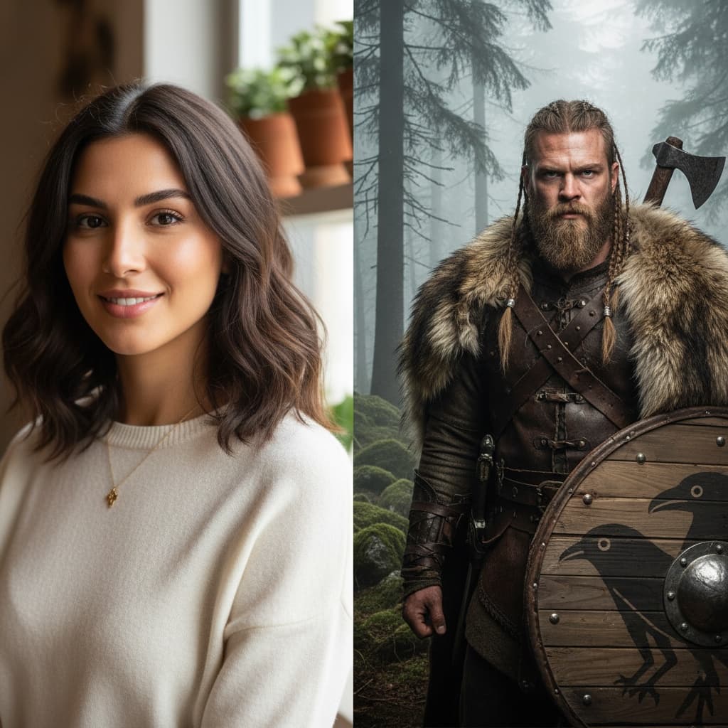 slim middle_eastern woman shield warrior portrait 82425971