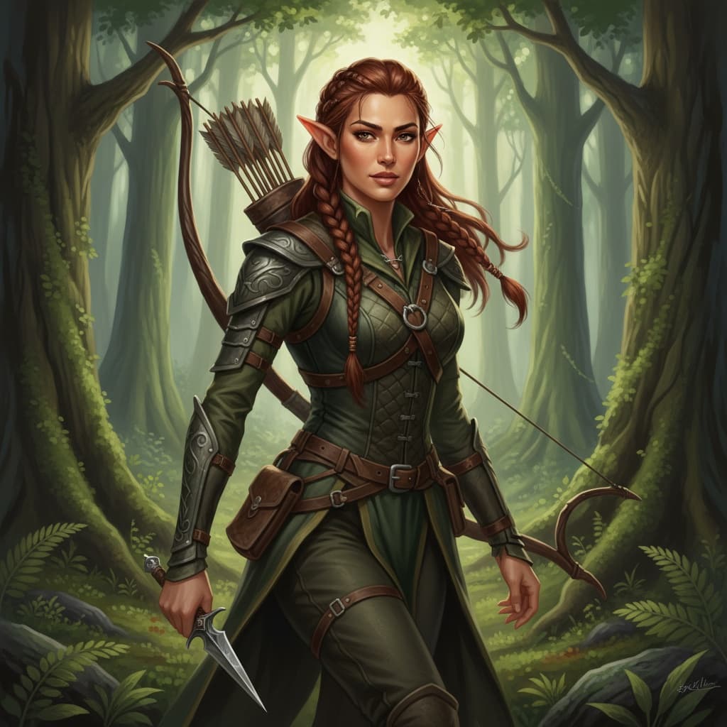 slim middle_eastern woman woodland ranger 76885201