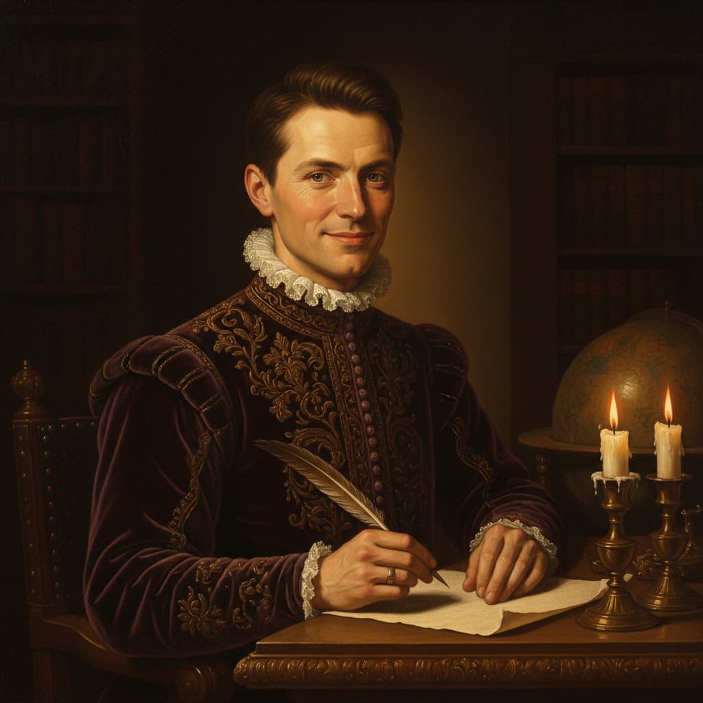 slim white man candlelit evening portrait 57605671