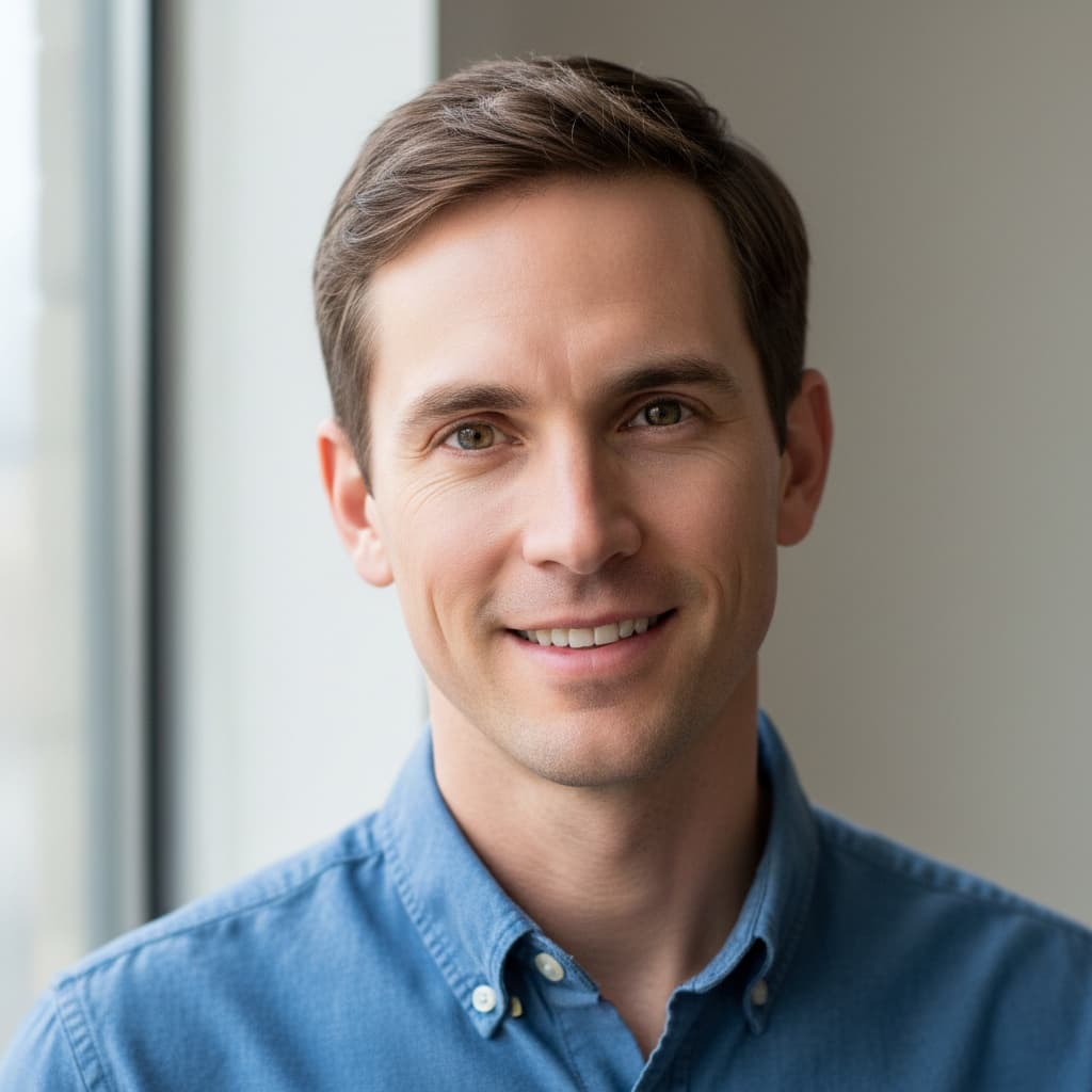 slim white man casual approachable headshot 25126032