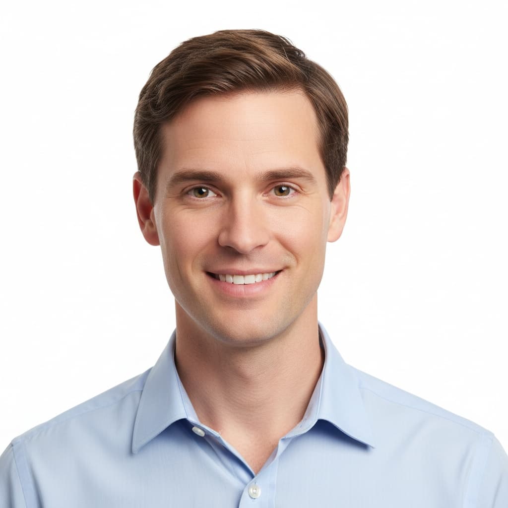 slim white man clean white background 95572624