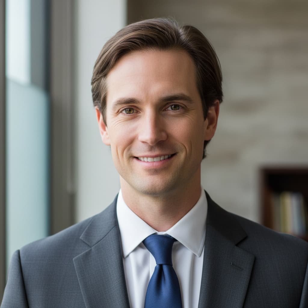 slim white man modern office neutral background 22157445