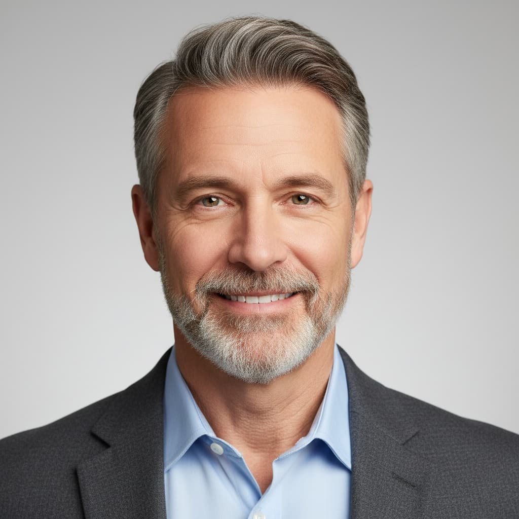 slim white man professional headshot clean 12974154