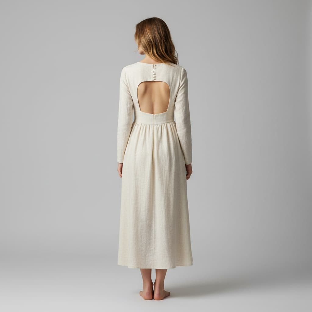 slim white woman back view rear pose 46093349