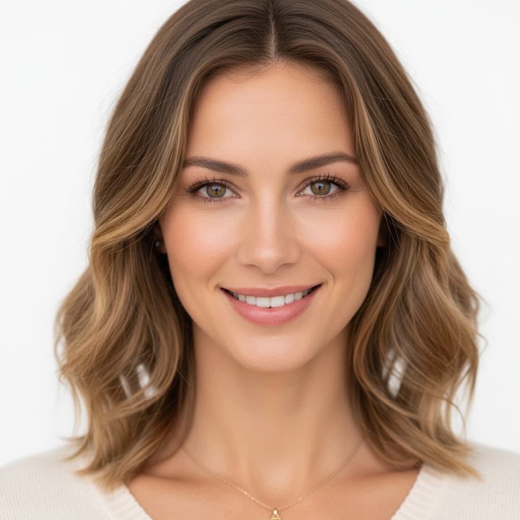 slim white woman closeup face expression 50765652