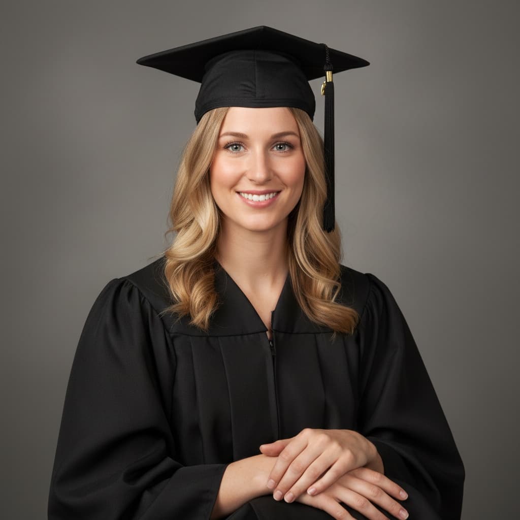 slim white woman formal studio portrait 51603087