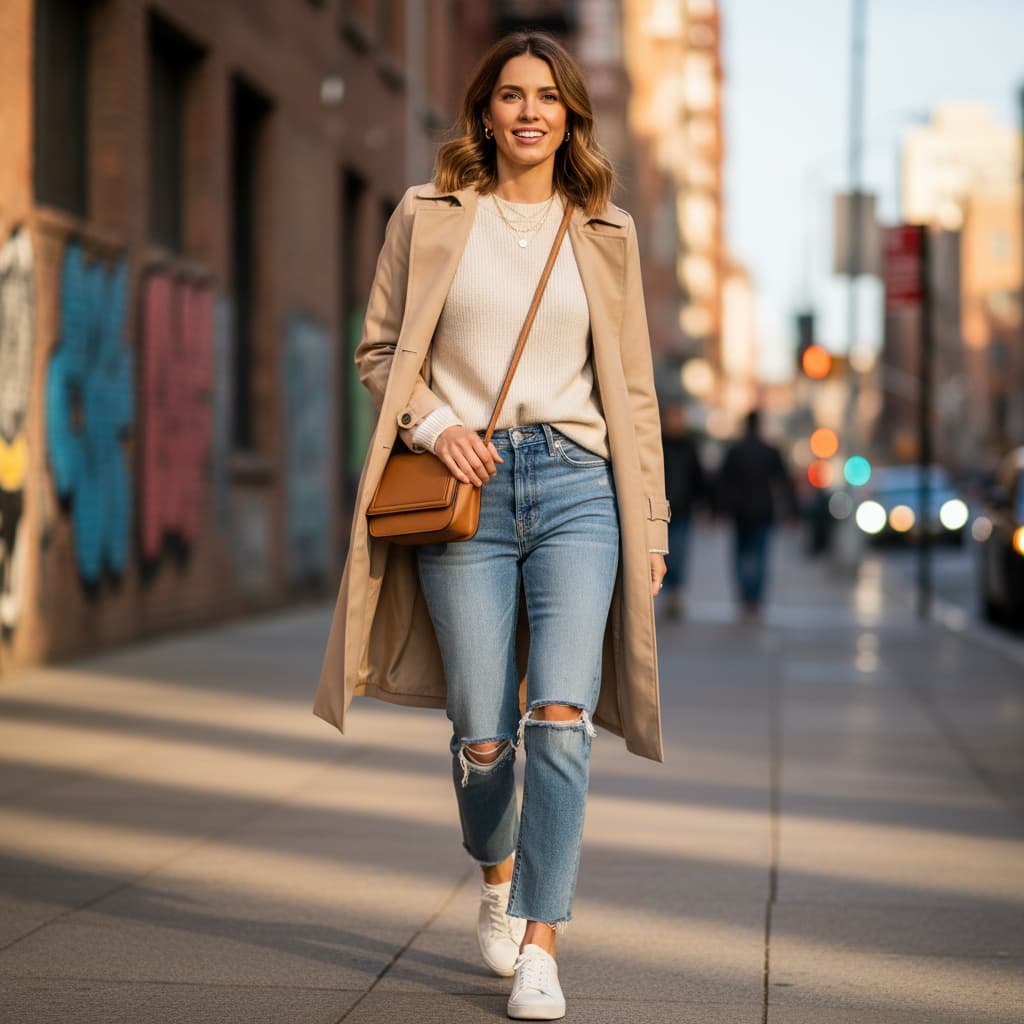 slim white woman urban street style casual 41562682