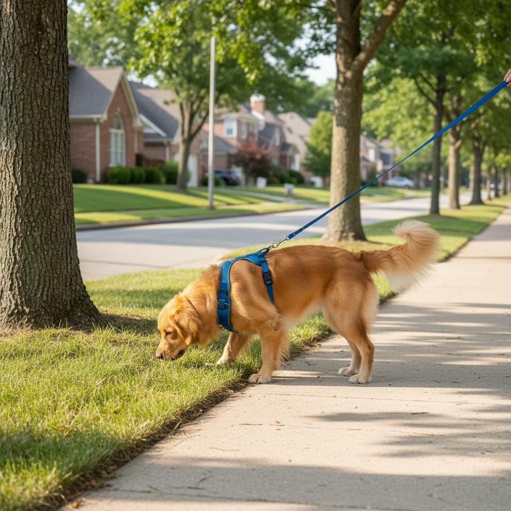 sniffing exploration walk 46131974