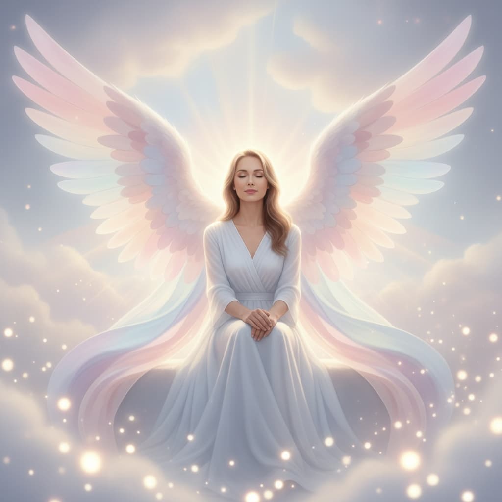 soft angel wings portrait 92452817