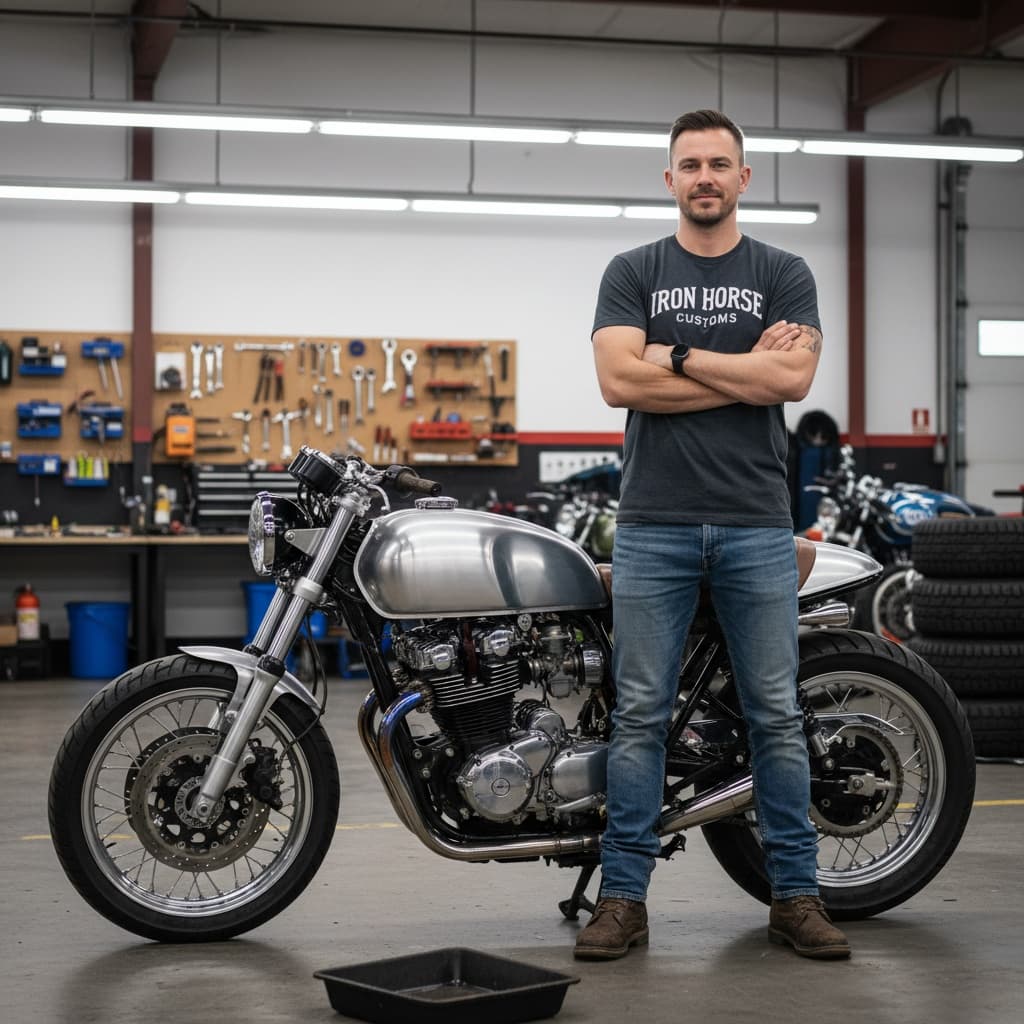 standing with finished bike 40595719