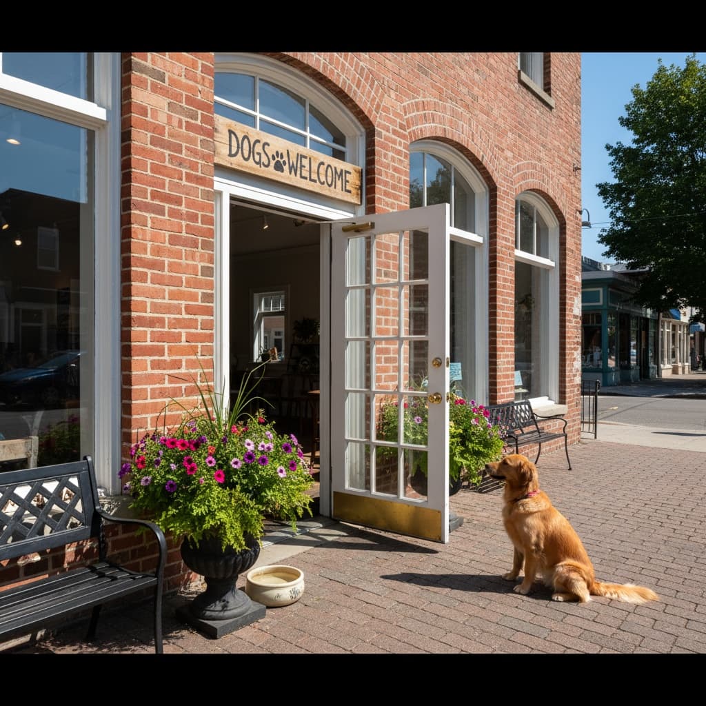 storefront entrance welcome 72010961