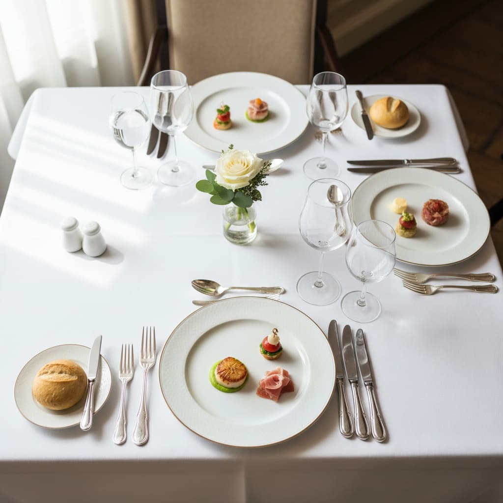 table setting overhead flatlay 20192668