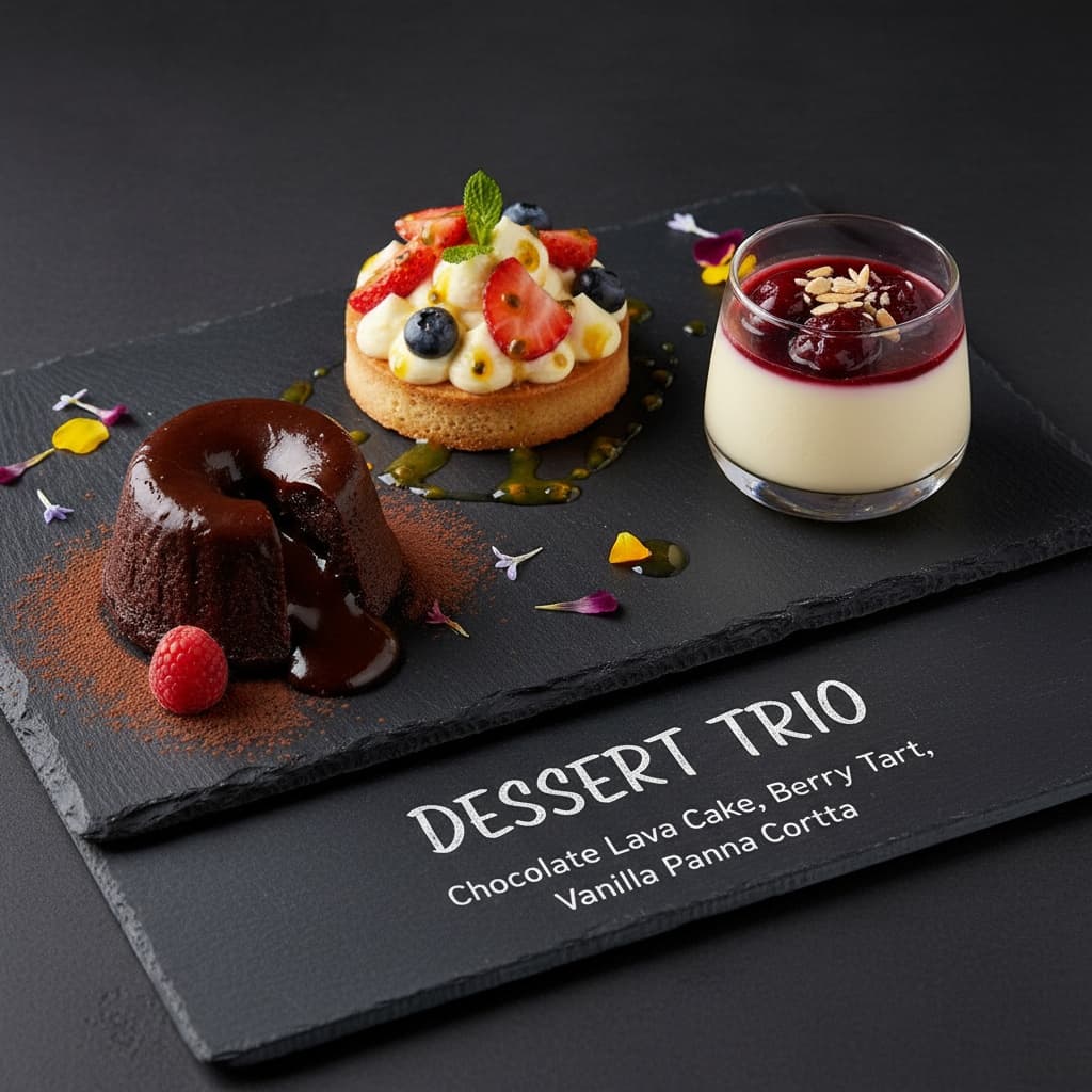 triple dessert menu board 97942694