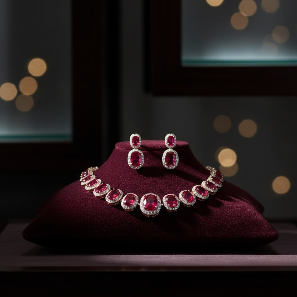 velvet display dramatic lighting 94590850