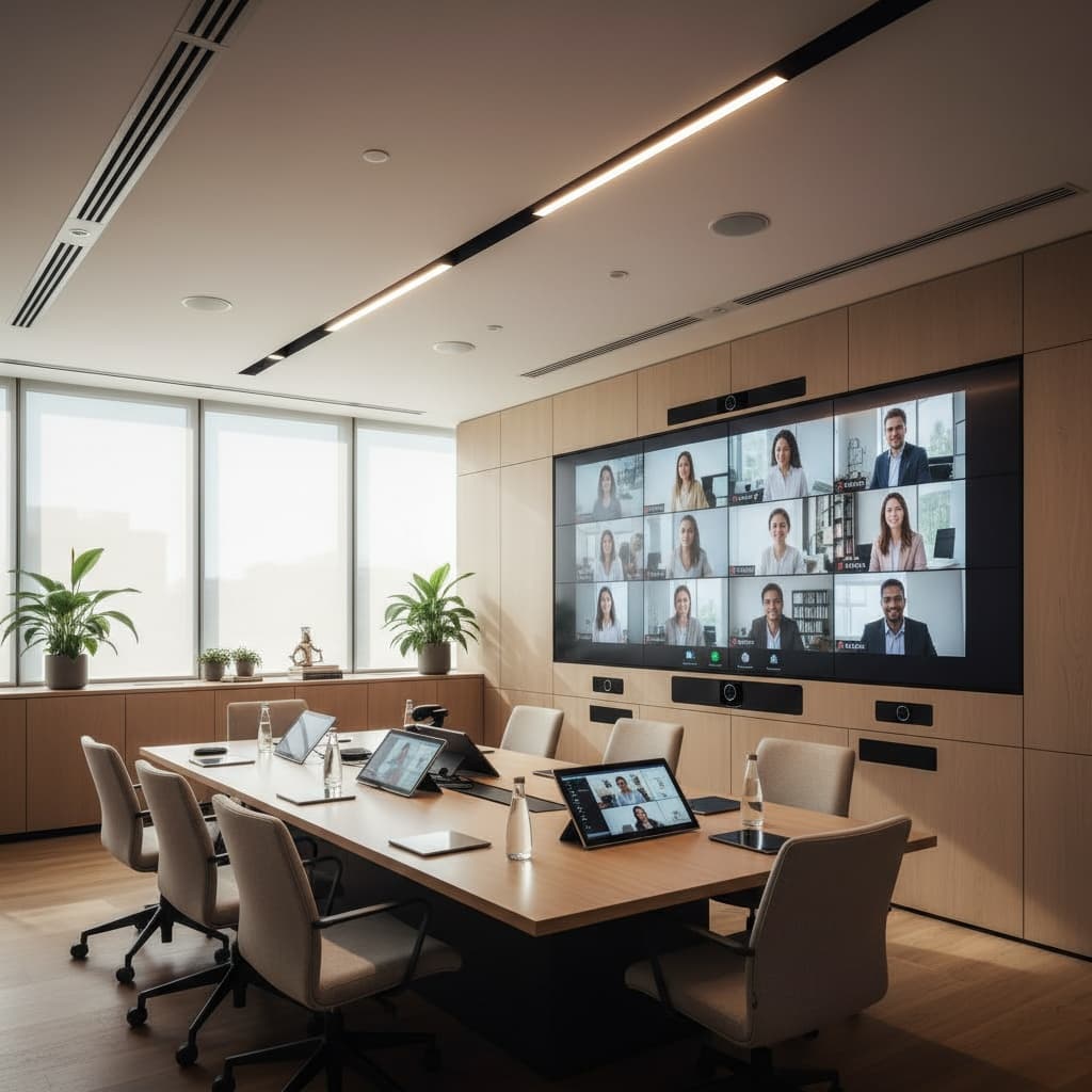 video conference equipped room 98719714