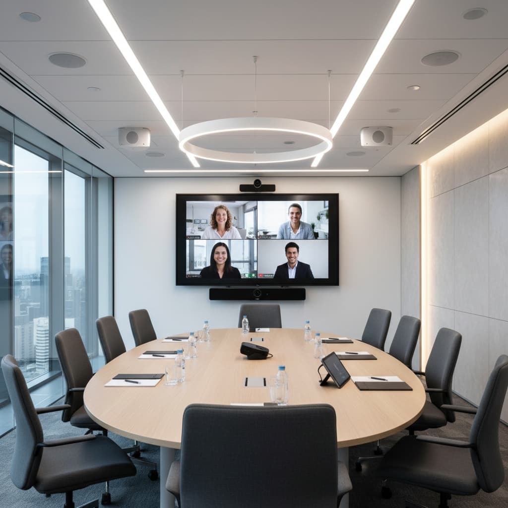 video conference setup 87442830