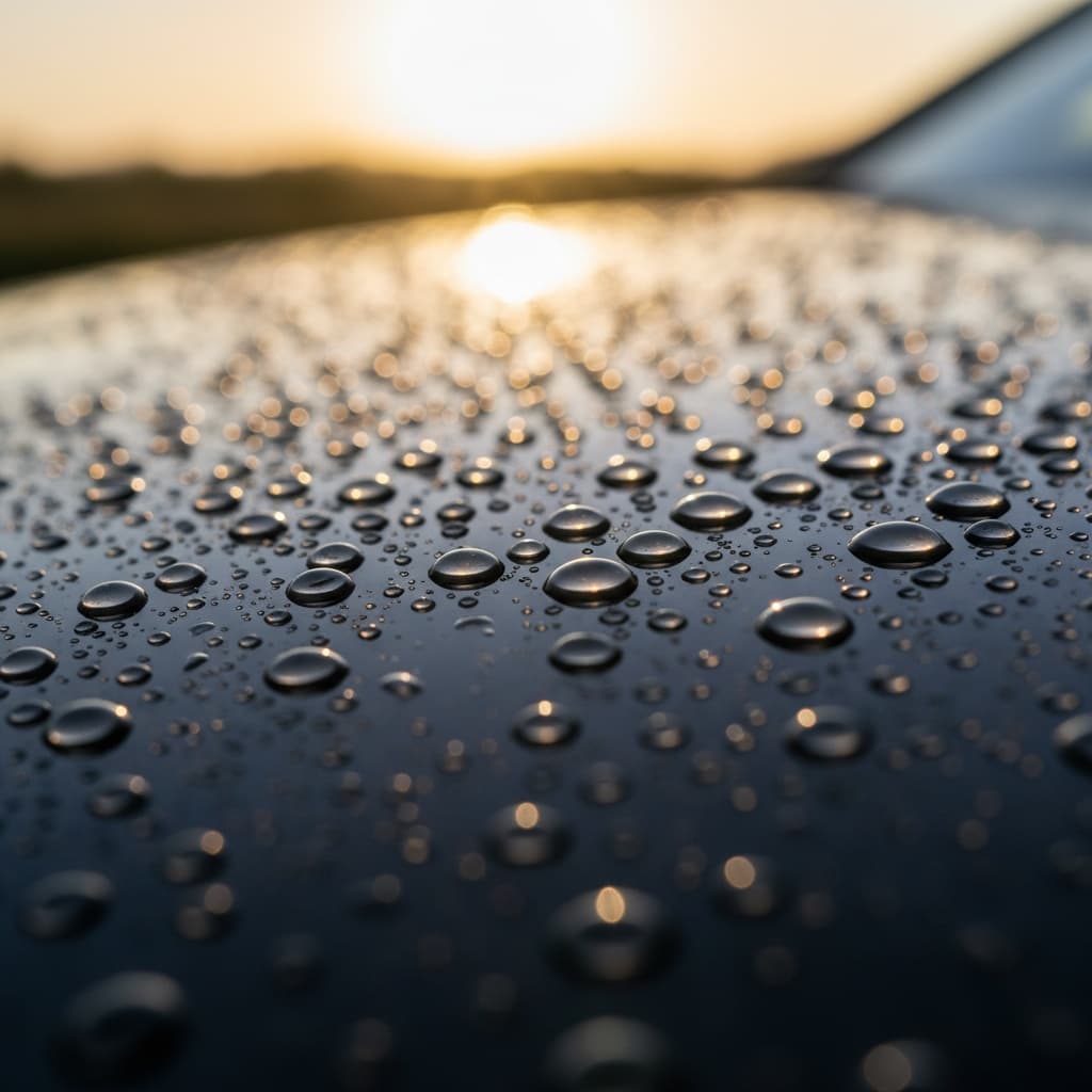 water beading closeup 97231726