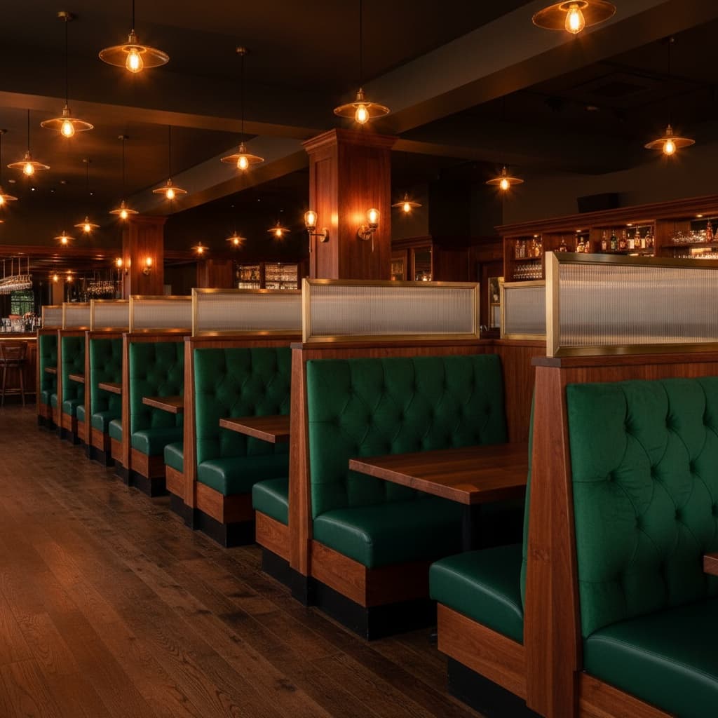wide angle booth interior 42952851