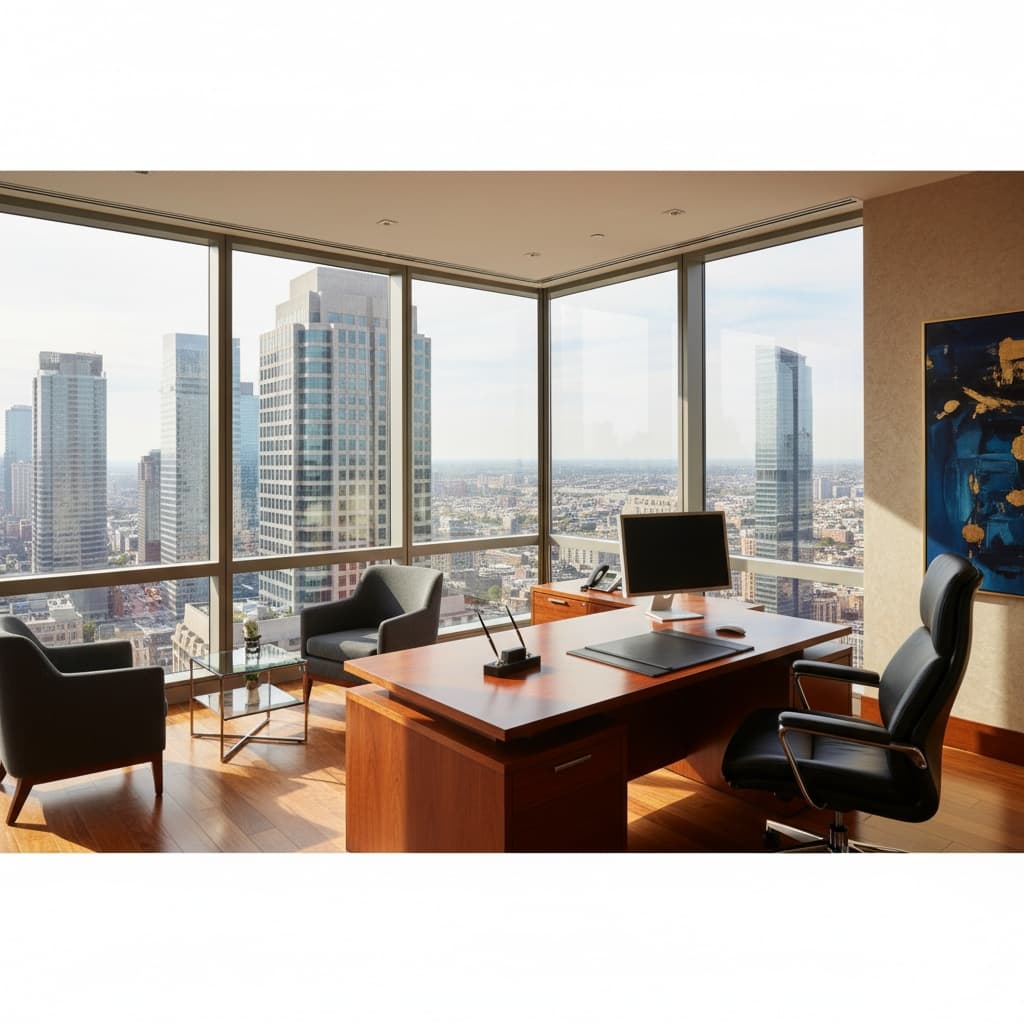 wide angle corner office 34570666