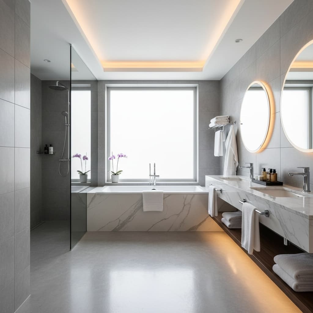 wide angle full bathroom 23478471