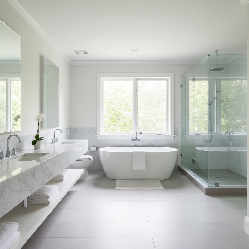wide angle full bathroom 48542903