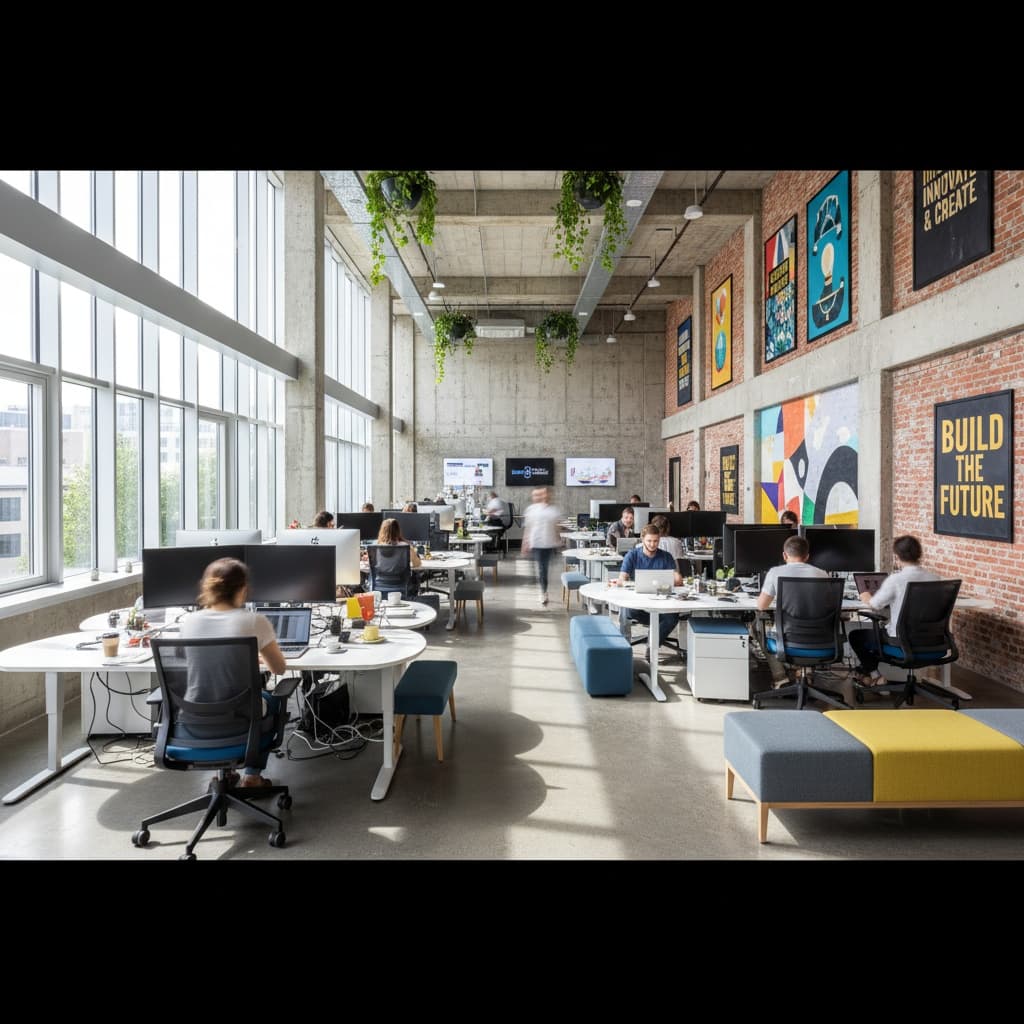 wide angle open workspace 55868335