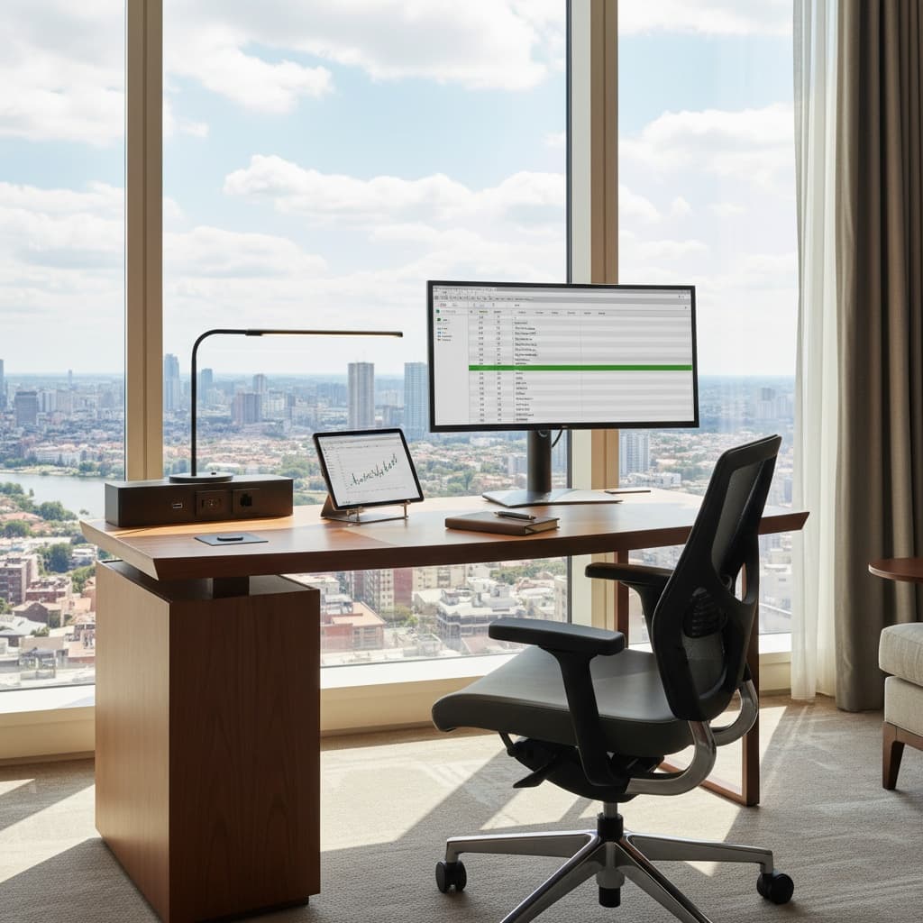 workspace business desk 56875238