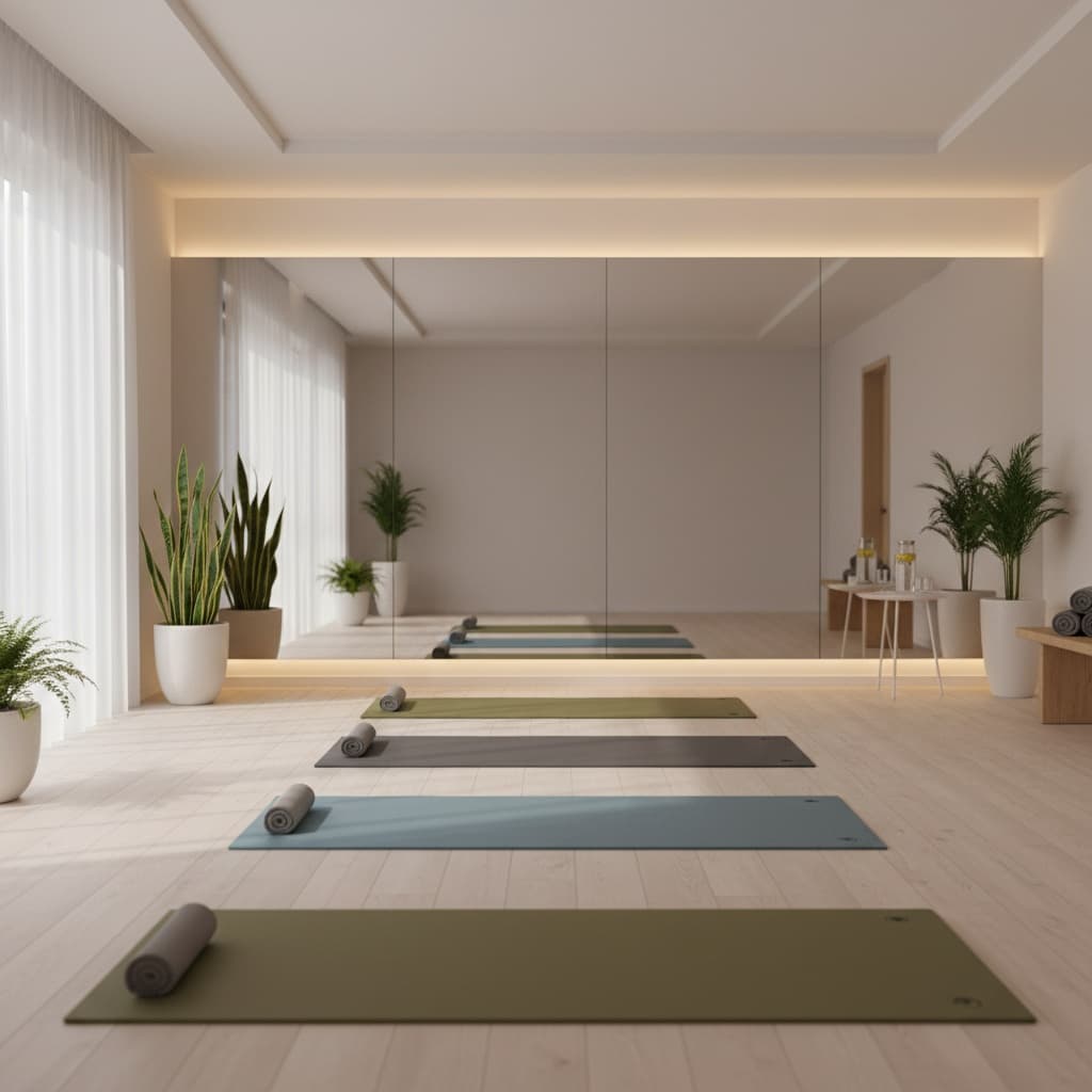 yoga workout area 65742237