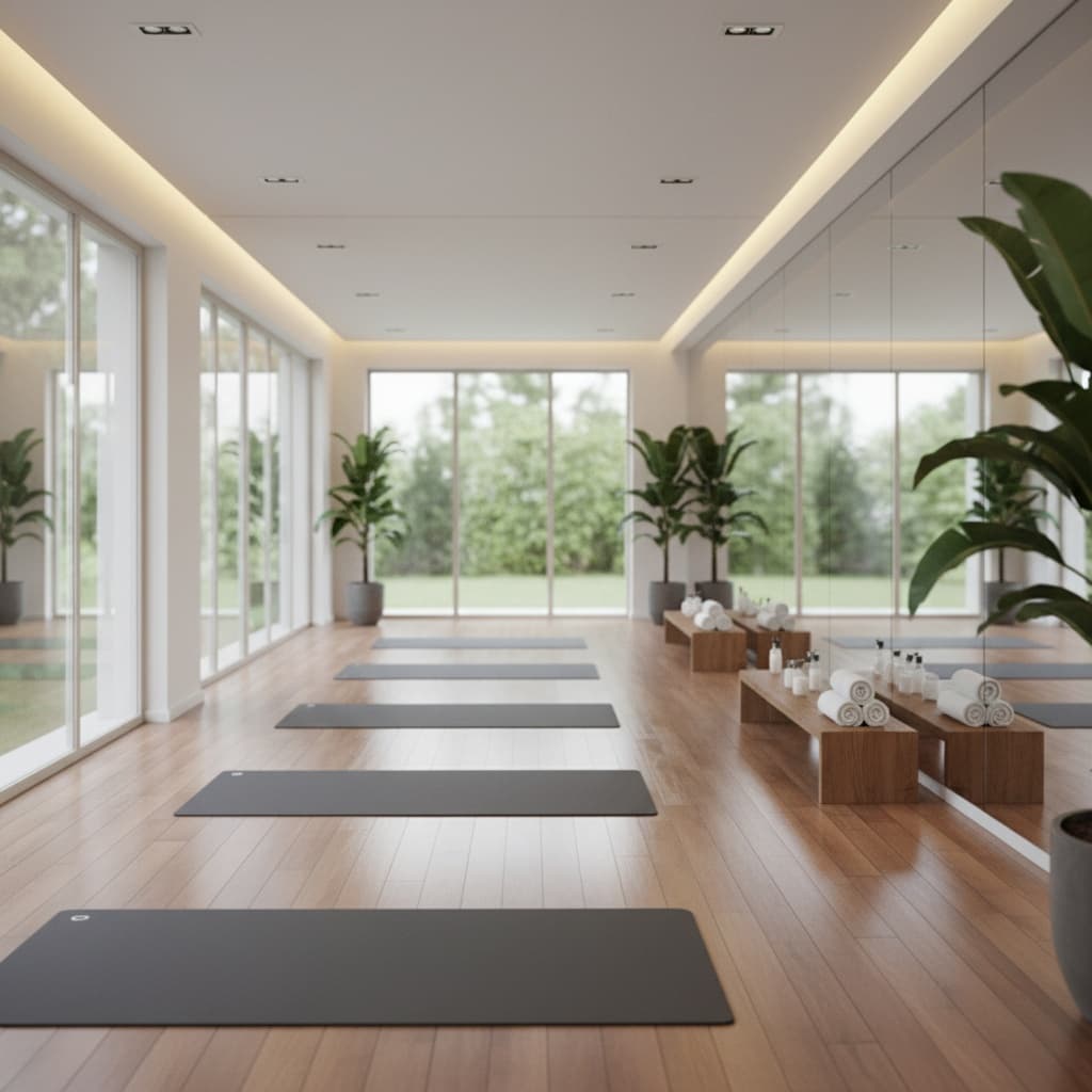 yoga workout area 94236685