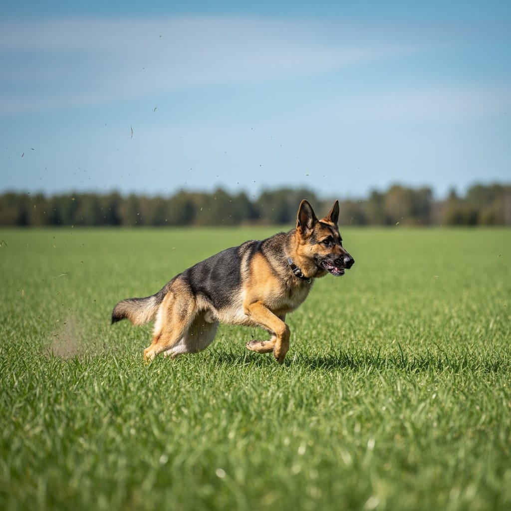 action shot running field 26740489