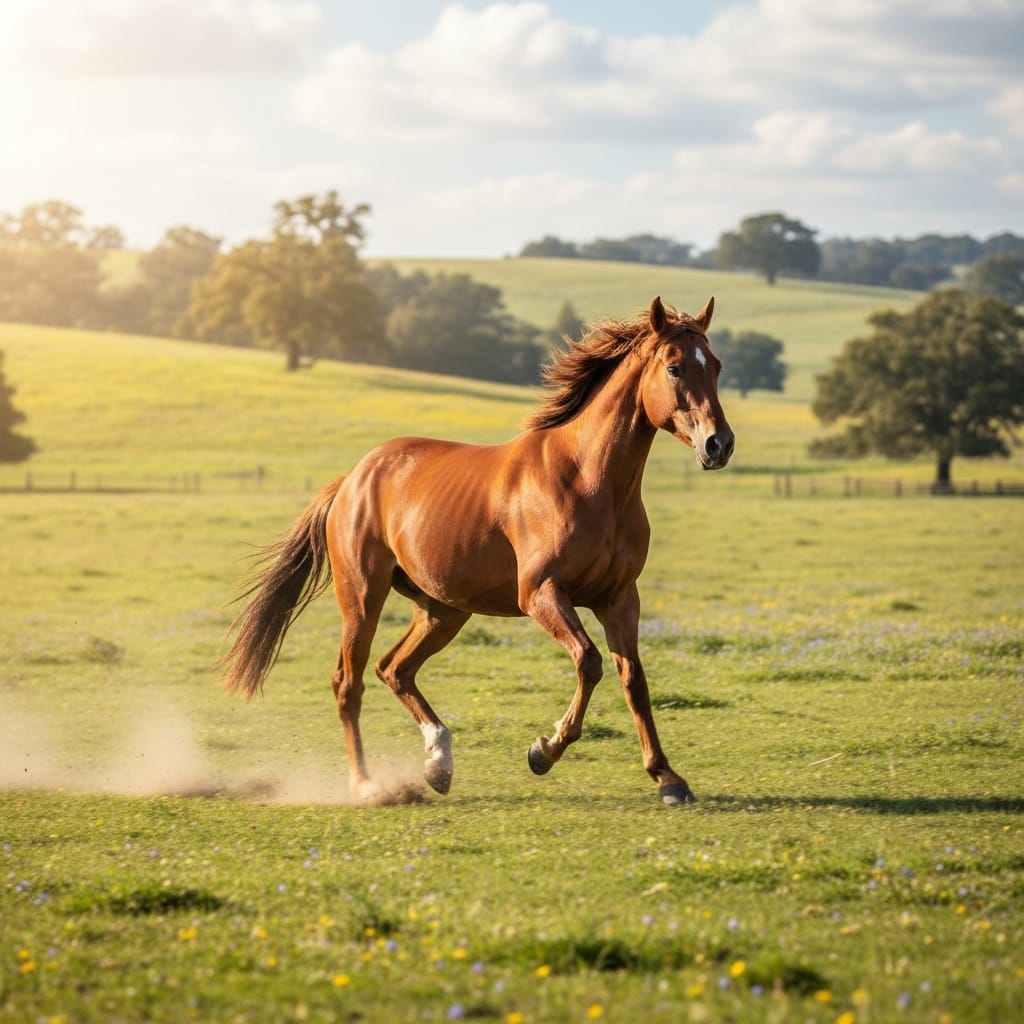 action trotting pasture 78740634