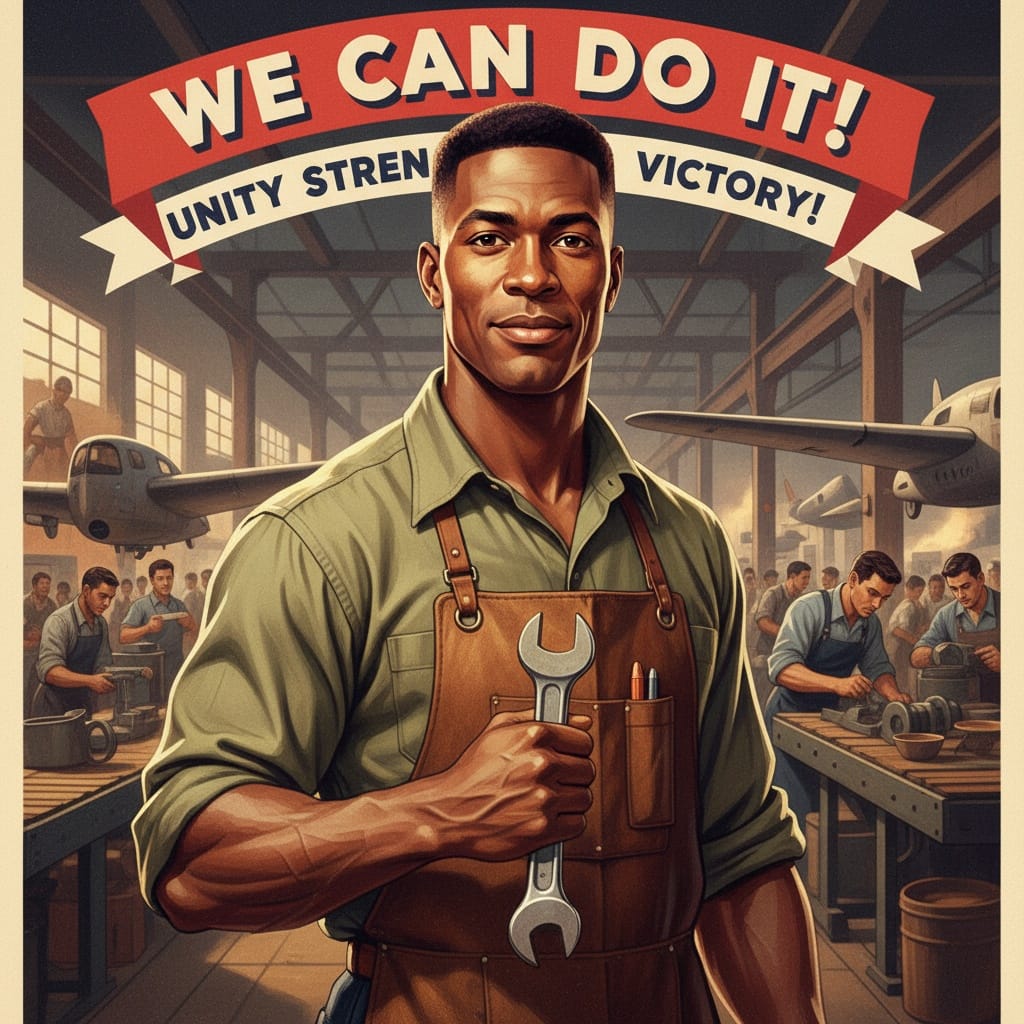 athletic black man factory worker portrait 60792050