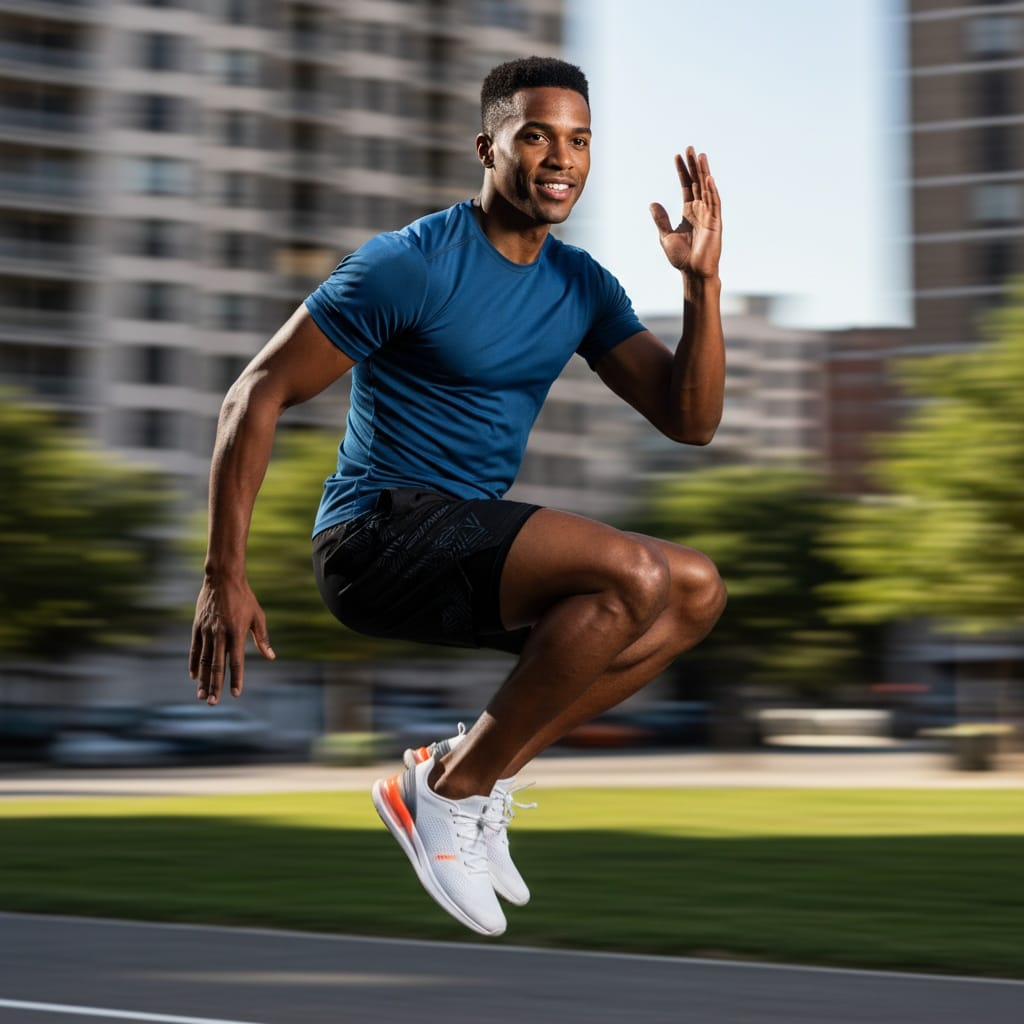 athletic black man movement action dynamic shot 20453341