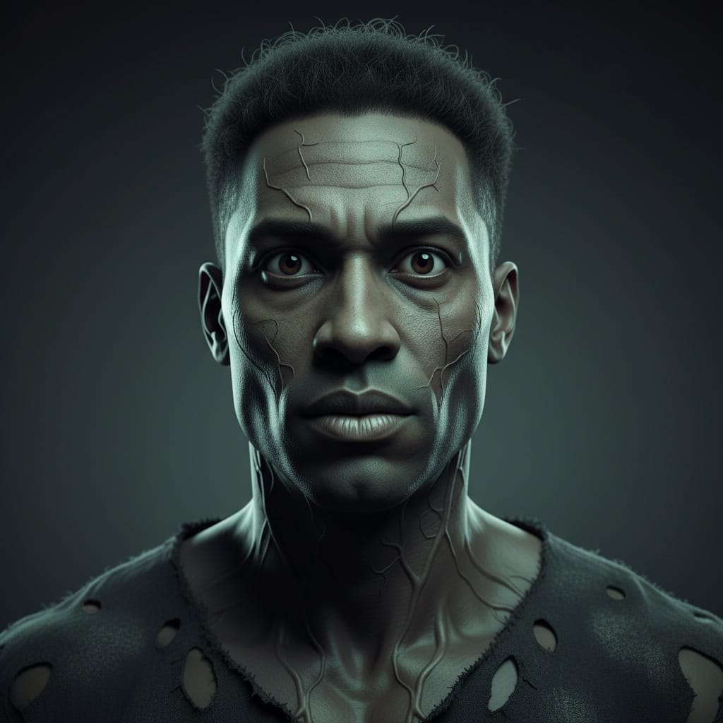 athletic black man possessed person horror 14177546