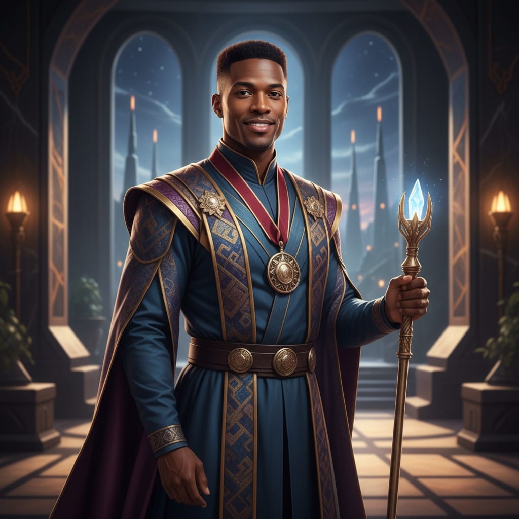 athletic black man princess senator elegant 92768242