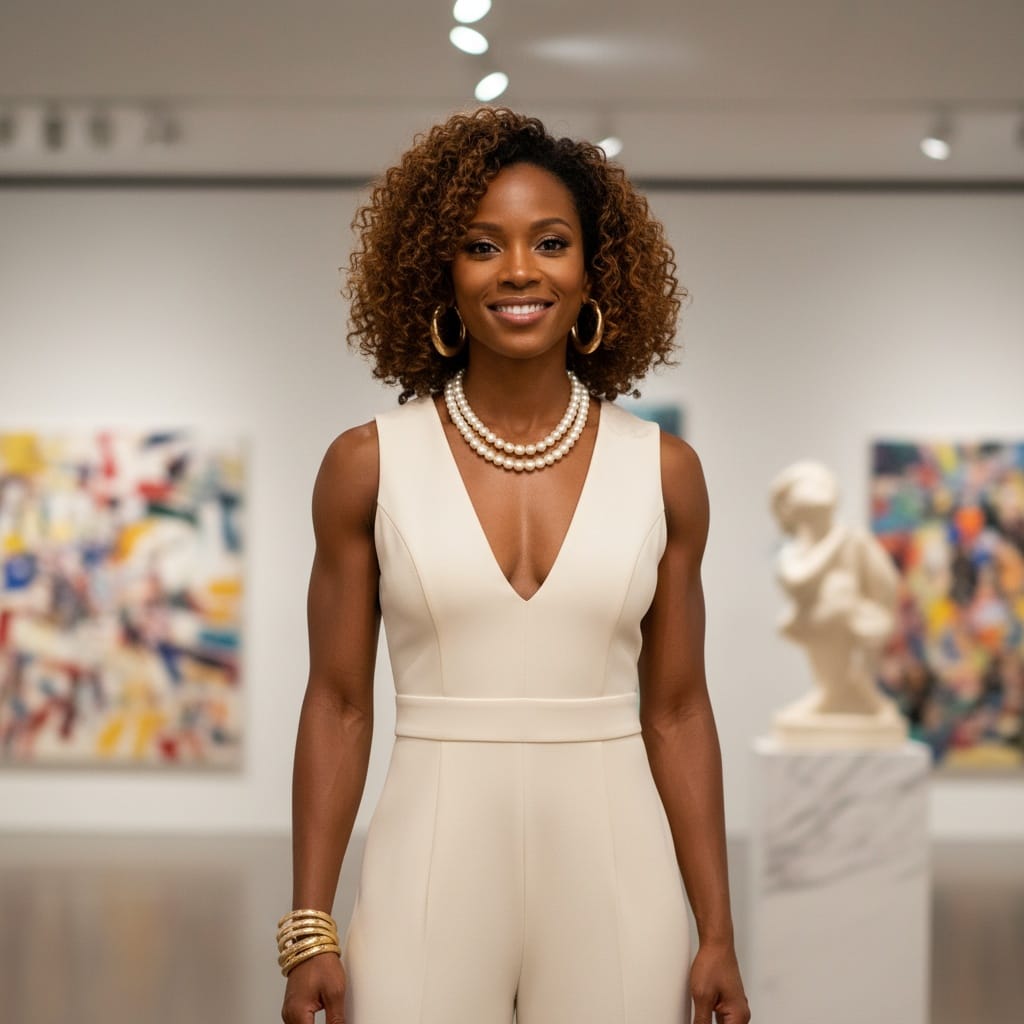 athletic black woman art gallery cultured 84871152