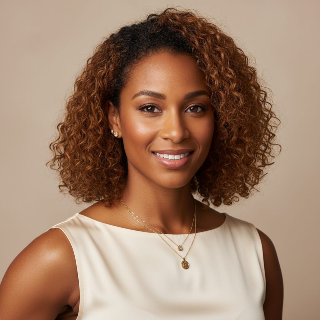 athletic black woman classic indoor portrait 68224113