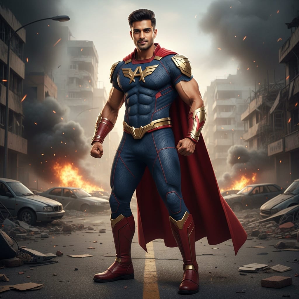 athletic indian man battle ready action stance 35926255
