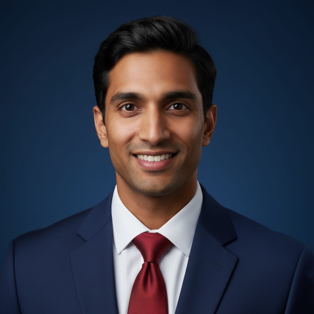 athletic indian man navy blue corporate 92903621