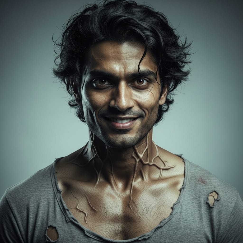 athletic indian man possessed person horror 45623063