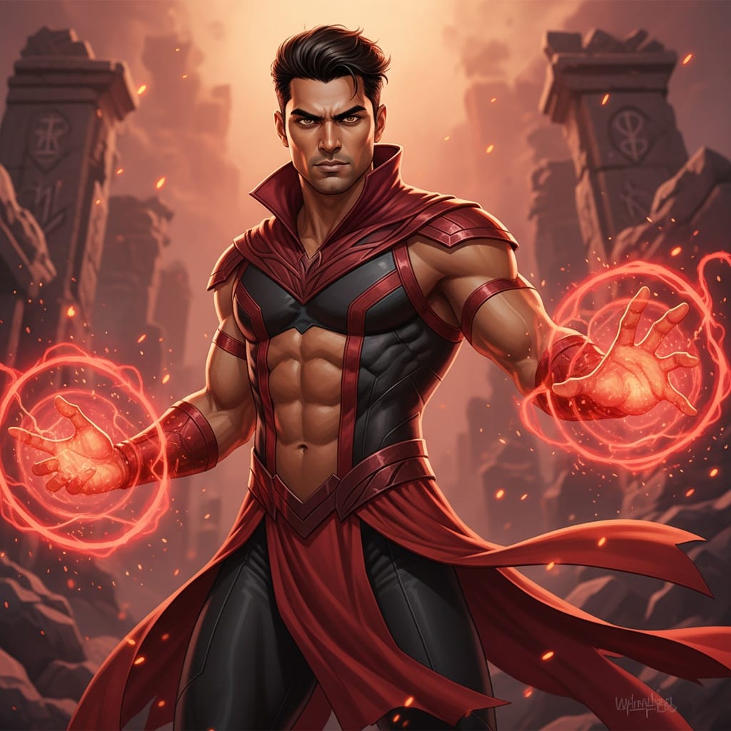 athletic indian man scarlet witch magic powers 26029246
