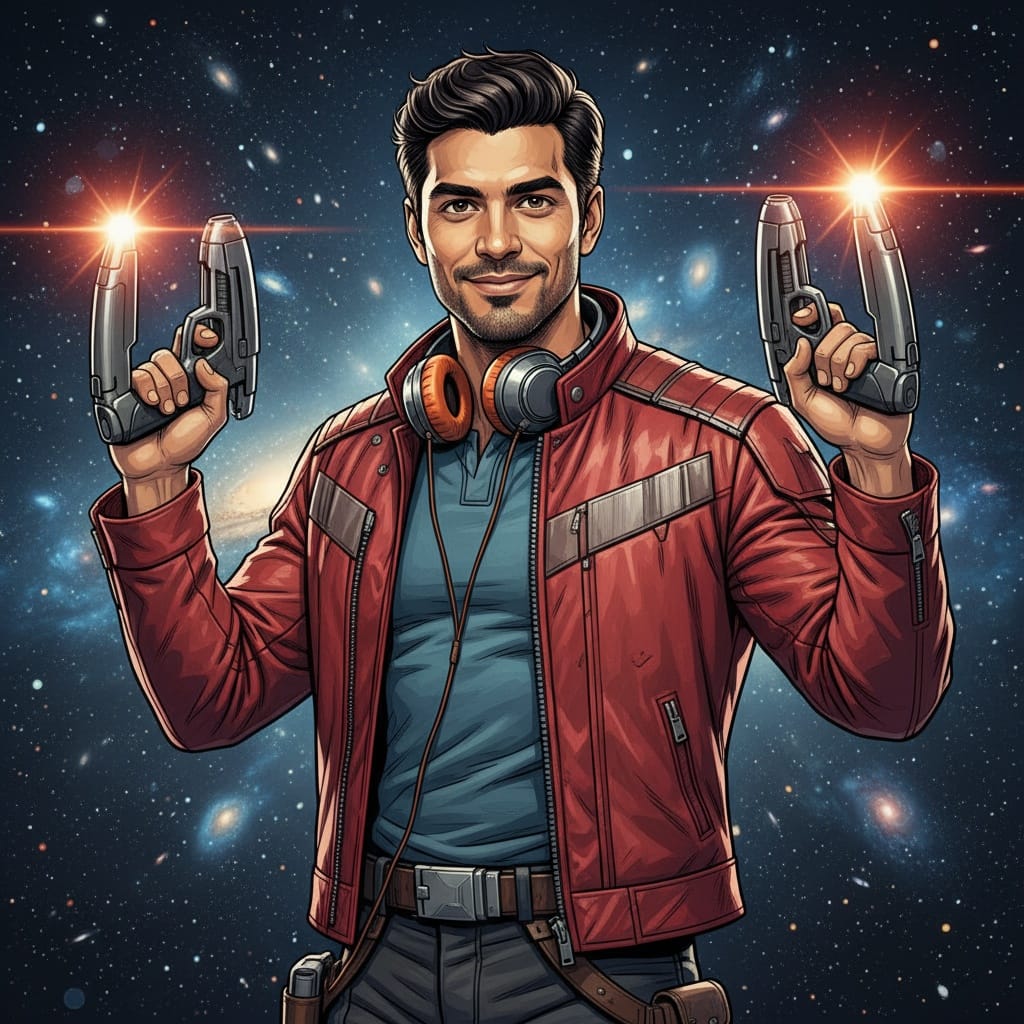 athletic indian man star lord guardians leader 44199885