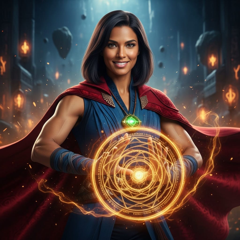 athletic indian woman doctor strange mystic arts 95362454
