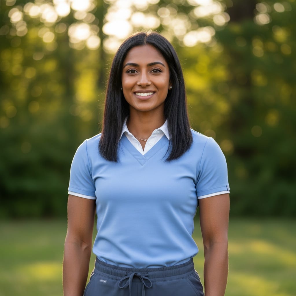 athletic indian woman outdoor natural healthcare 51498921