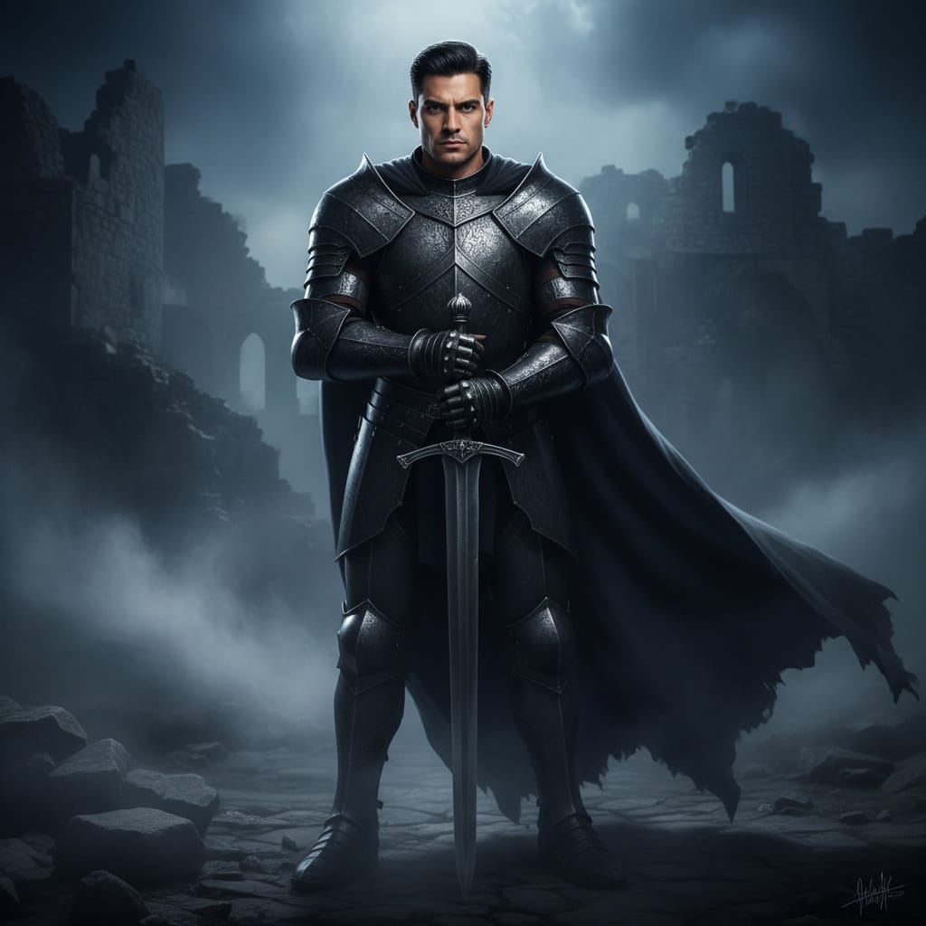 athletic latino man dark knight dramatic 81705787
