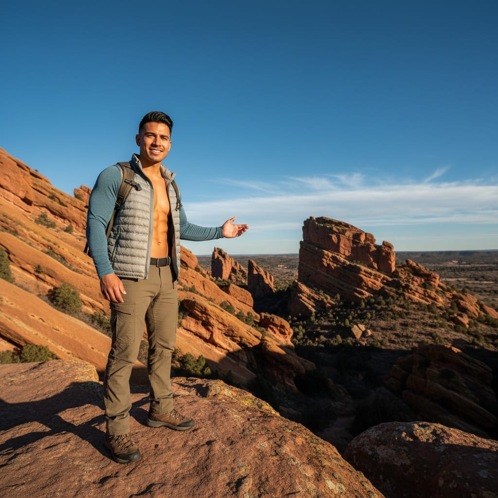 athletic latino man red rocks amphitheater 87106779