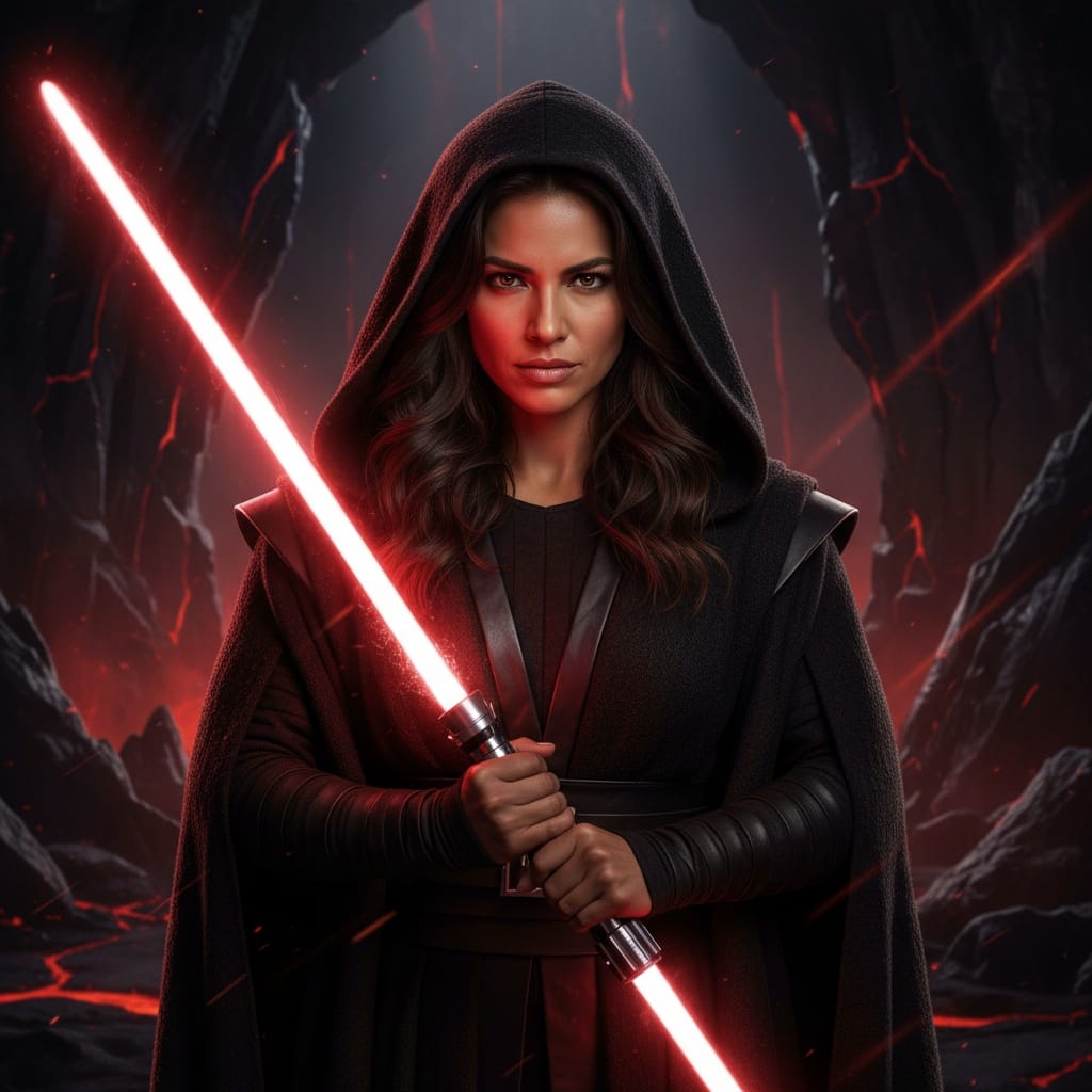 athletic latino woman sith lord dramatic 37687517