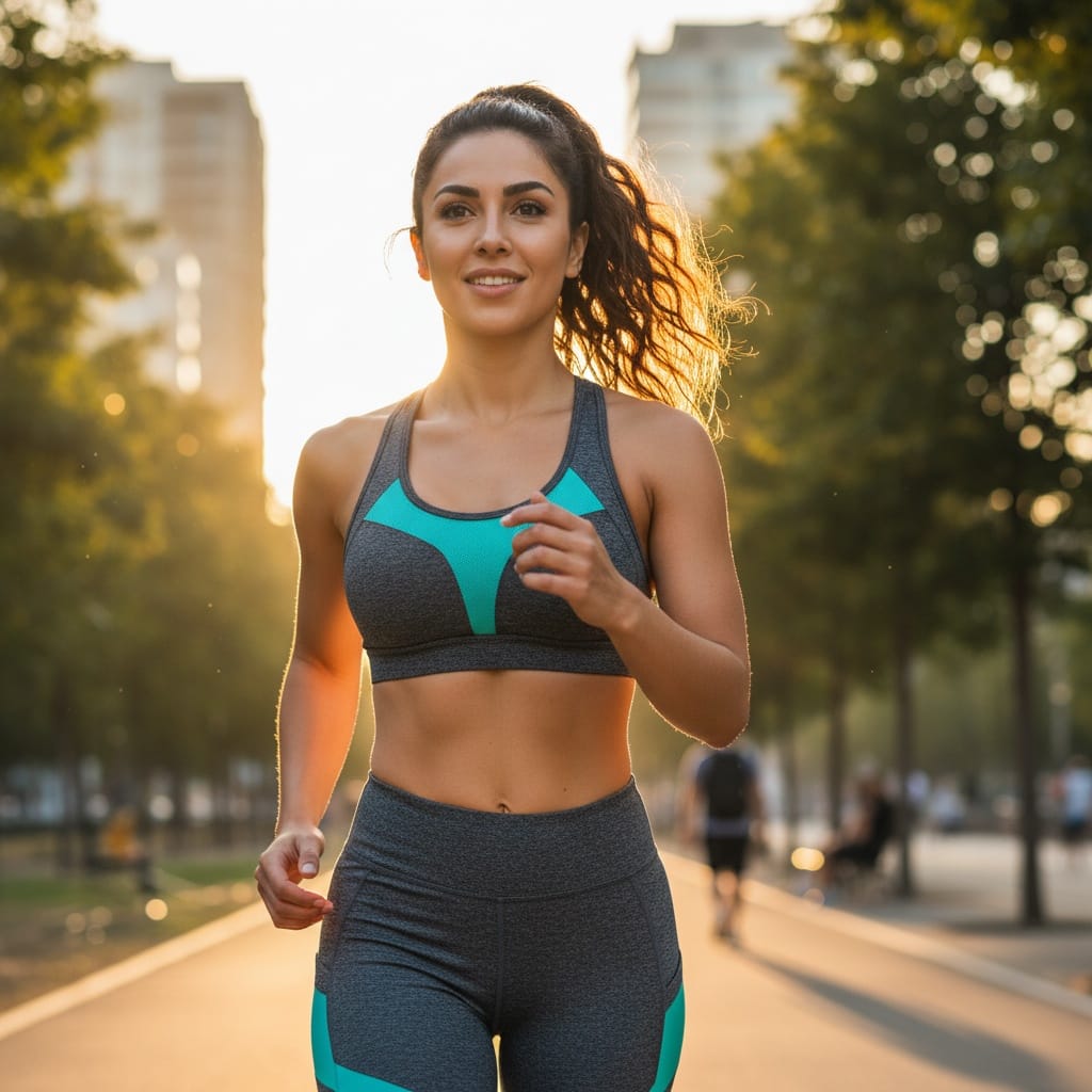 athletic middle_eastern woman outdoor action shot 67396173