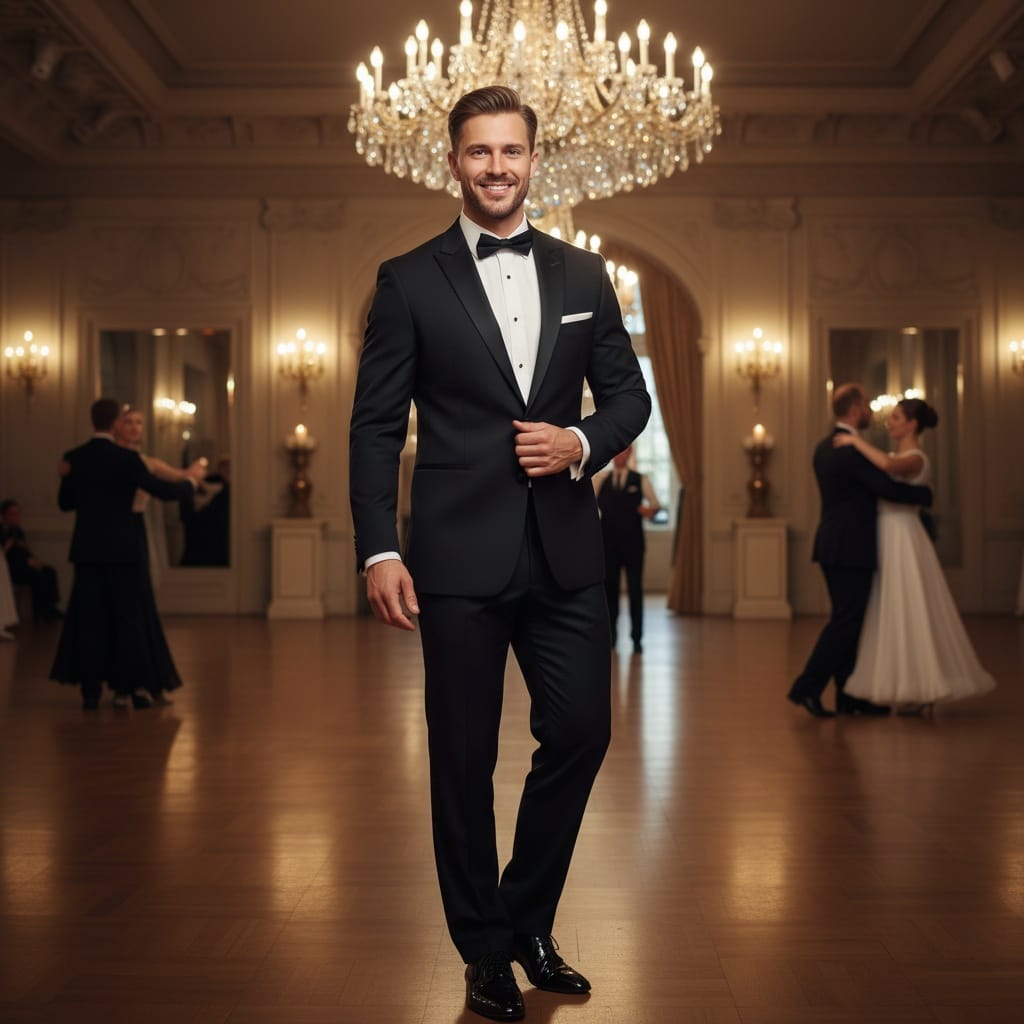 athletic white man ballroom dancing moment 14578955